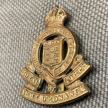 Load image into Gallery viewer, Original WW2 British Army Cap Badge - Royal Army Ordnance Corps - The Militaria Shop