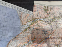 Load image into Gallery viewer, Original WW2 British Army GSGS Map of England & Wales 4/5 Maps Combined Together - The Militaria Shop