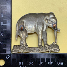 Load image into Gallery viewer, Original WW1 British Army Cap Badge - 19th Alexandra Princess of Wales Hussars - The Militaria Shop