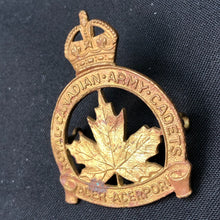 Load image into Gallery viewer, Original British Army WW2 Royal Canadian Army Cadets Cap Badge - The Militaria Shop
