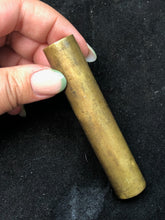 Load image into Gallery viewer, Original WW1 British Army SMLE Enfield Brass Oil Bottle - J.J.B Maker Marked - The Militaria Shop