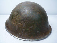 Load image into Gallery viewer, Mk3 Canadian / British Army Original WW2 Turtle Helmet High Rivet - The Militaria Shop