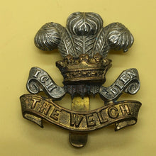 Load image into Gallery viewer, Original WW2 British Army Cap Badge - The Welch - The Militaria Shop