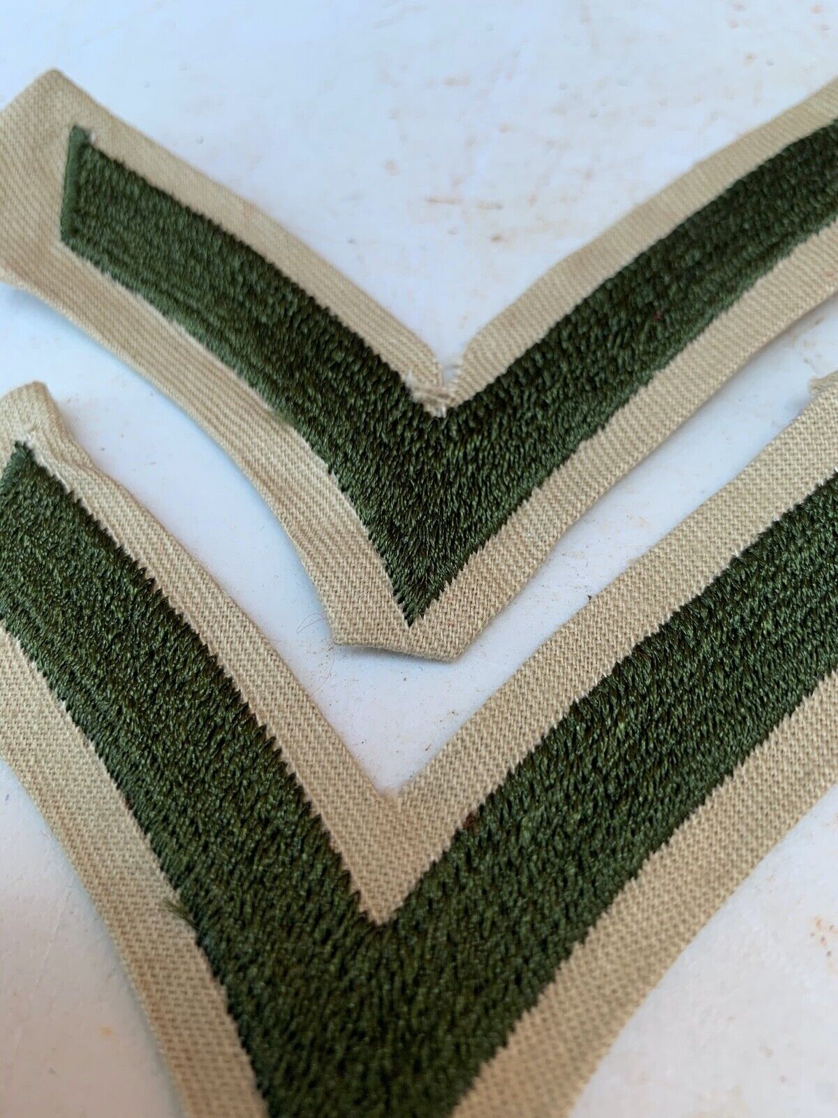 Pair of USMC United States Marine Corps Army Rank Chevrons - Private First Class - The Militaria Shop