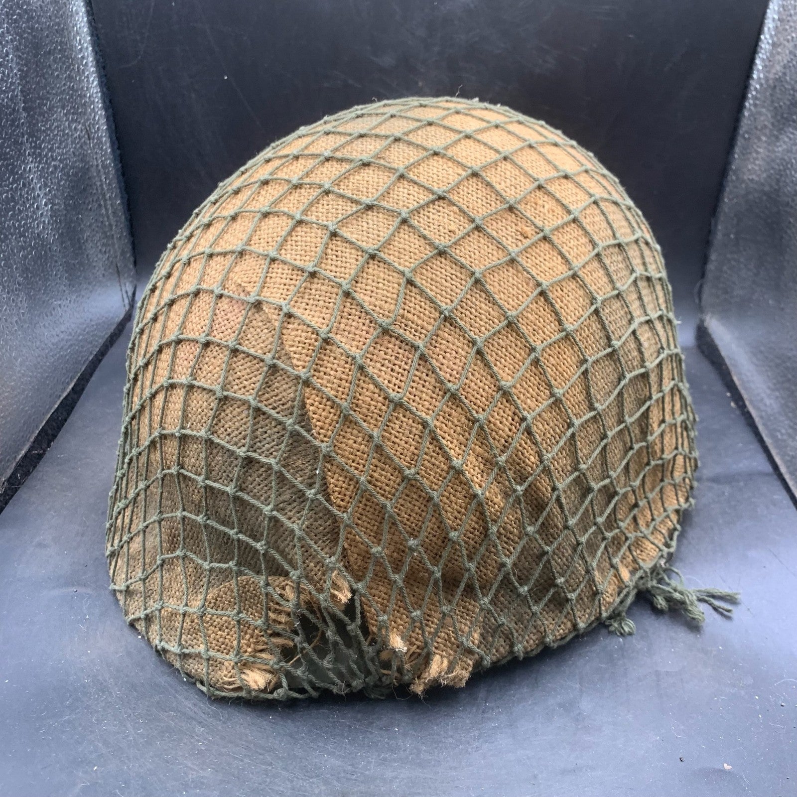 Genuine Dutch Army M53 Euroclone of US M1 Camouflaged Helmet & Liner Set - The Militaria Shop