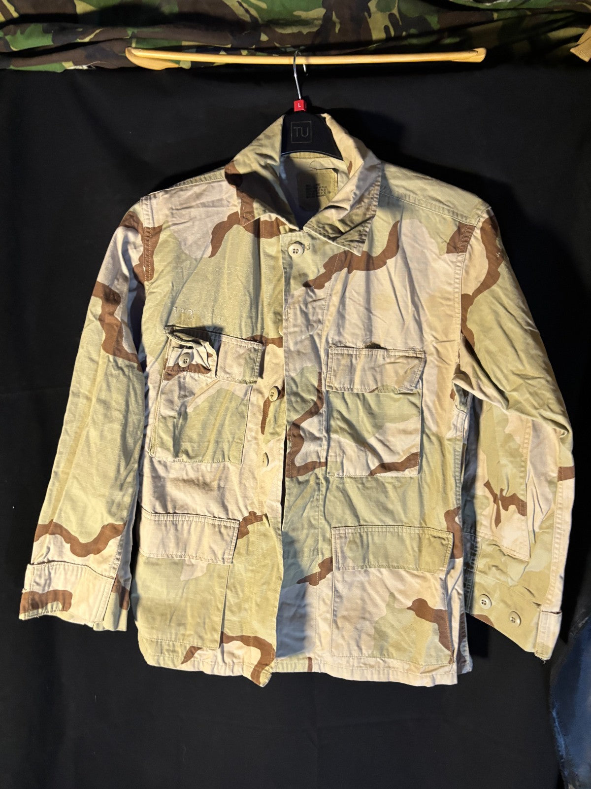 Gulf War US Army DCU Camouflaged Combat Field Coat/Jacket - Small/X-Short - The Militaria Shop