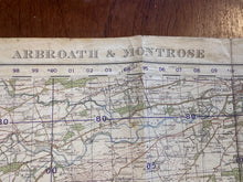 Load image into Gallery viewer, Original WW2 British Army GSGS Map of Scotland - Arbroath & Montrose - The Militaria Shop