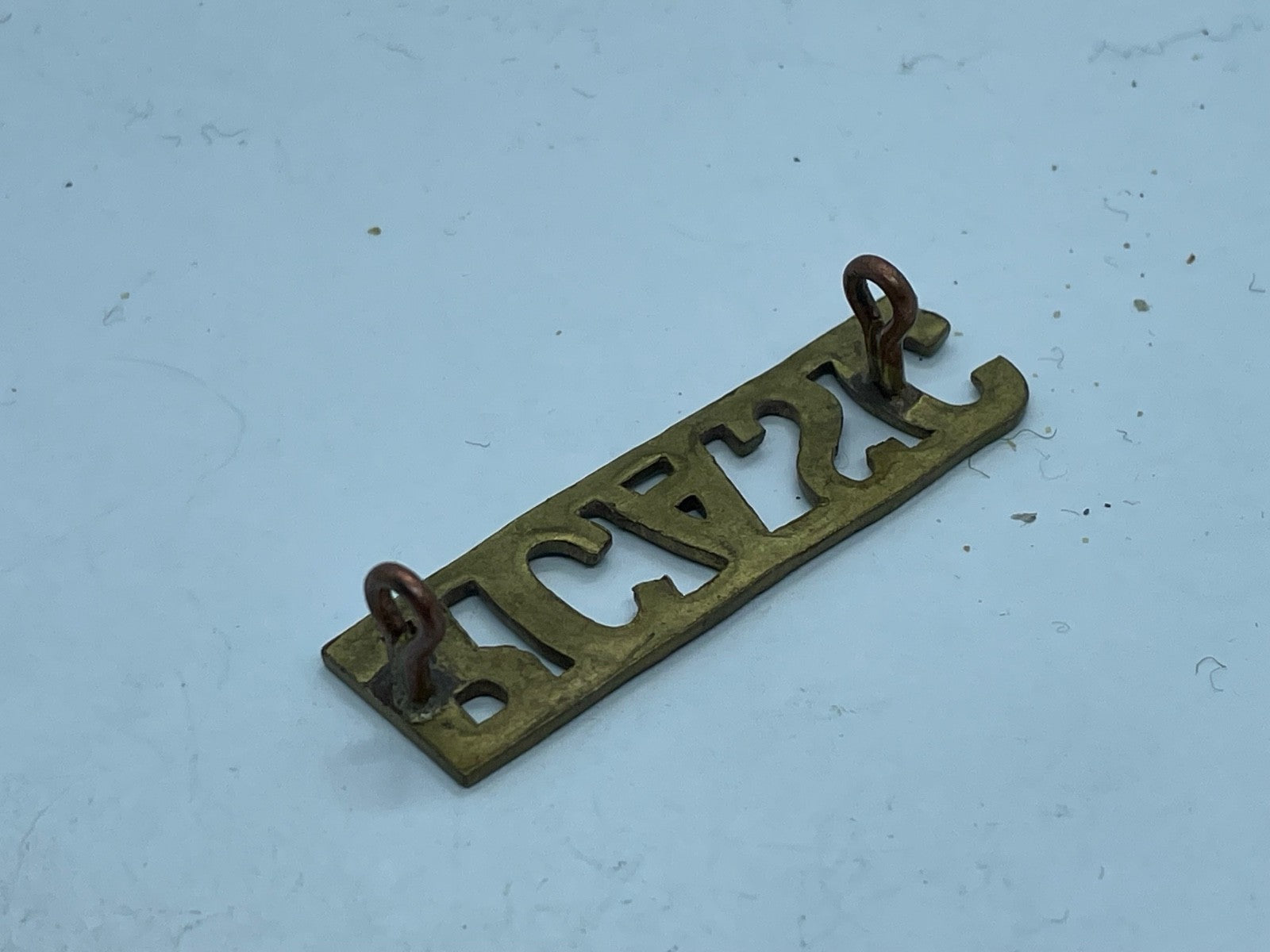 Original Royal Canadian Army Service Corps Brass Shoulder Title - The Militaria Shop