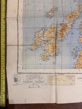 Load image into Gallery viewer, Original WW2 British Army RAF Navy Base Map of Scotland - Glasgow & Middle West - The Militaria Shop