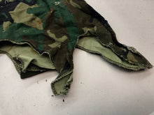 Load image into Gallery viewer, Original US Army Vietnam War Era M1 Camo Helmet Cover - Local Find - Combat Worn - The Militaria Shop