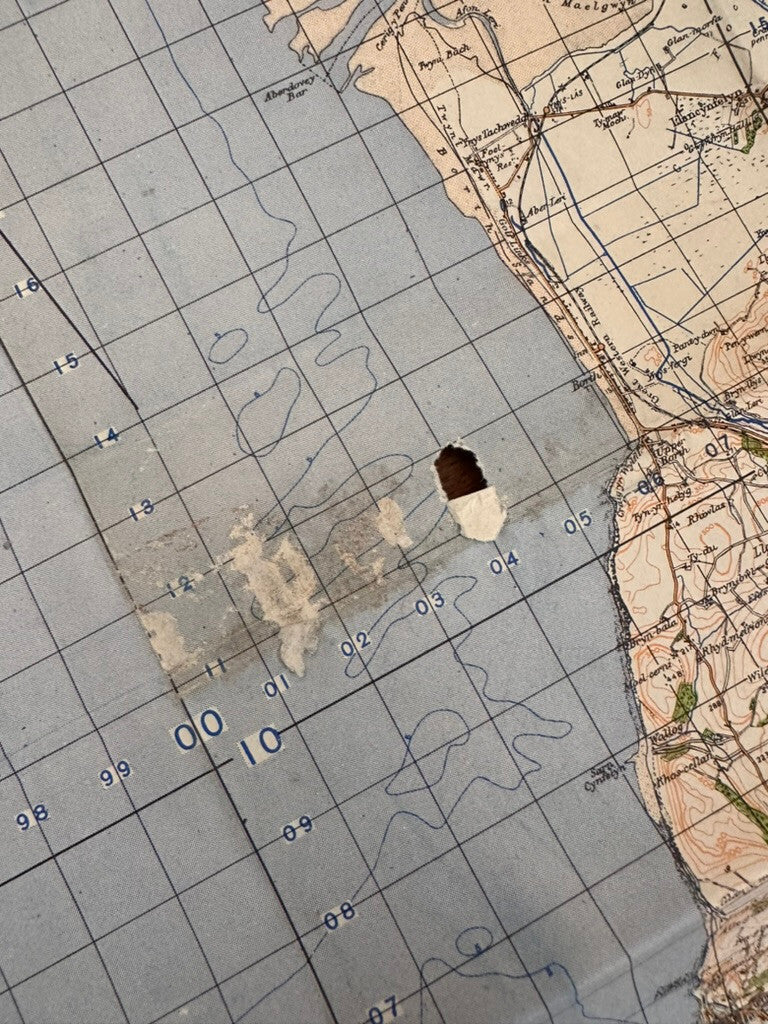Original WW2 British Army GSGS OS Map of England & Wales - Barmouth Aberystwyth - The Militaria Shop