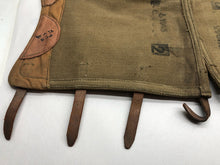Load image into Gallery viewer, Original WW2 British Army 37 Pattern Despatch Riders High Sided Spats 1943 Dated - The Militaria Shop