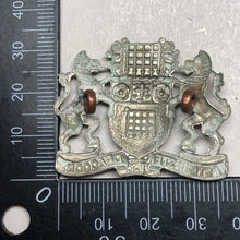 Load image into Gallery viewer, Original WW1 British Army Westminster Dragoons Cap Badge - The Militaria Shop
