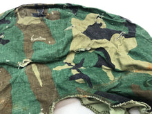 Load image into Gallery viewer, Original US Army Vietnam War Era M1 Camo Helmet Cover - Local Find - Combat Worn - The Militaria Shop