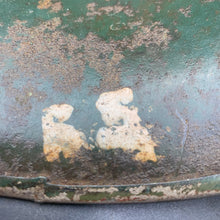 Load image into Gallery viewer, Original British/Canadian Army WW2 Mk3 Turtle High Rivet Combat Steel Helmet - The Militaria Shop