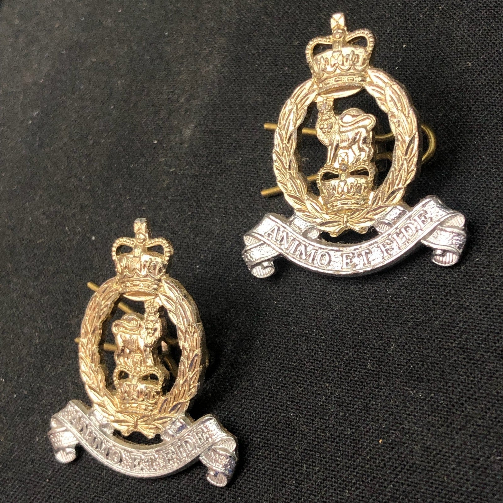 Original British Collar Badge Pair - Adjutant Generals Corps - The Militaria Shop