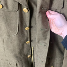 Lade das Bild in den Galerie-Viewer, Original WW2 US Army Class A Dress Jacket 1940 - Private Ryan Prop - 36" Regular - The Militaria Shop