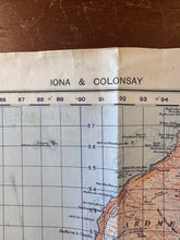 Load image into Gallery viewer, Original WW2 British Army GSGS Map of Scotland - Iona & Colonsay - The Militaria Shop