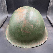Load image into Gallery viewer, Original British/Canadian Army WW2 Mk3 Turtle High Rivet Combat Steel Helmet - The Militaria Shop