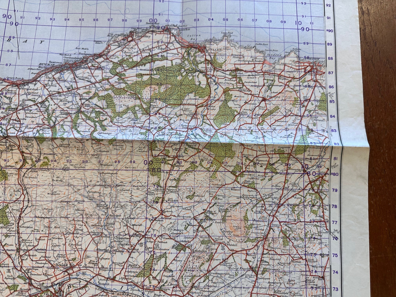 Original WW2 British Army GSGS Map of Scotland - Elgin & Keith - The Militaria Shop