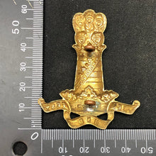 Load image into Gallery viewer, Genuine WW2 British Army Brass Cap Badge - 11th Hussars - The Militaria Shop