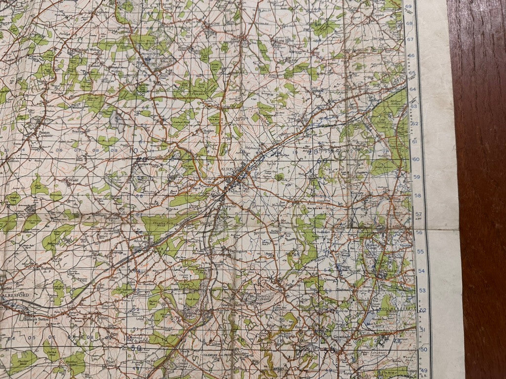 Original WW2 British Army GSGS OS Map of England - Winchester - The Militaria Shop