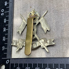 Load image into Gallery viewer, Original WW2 British Army 9th Queen's Royal Lancers Cap Badge - The Militaria Shop