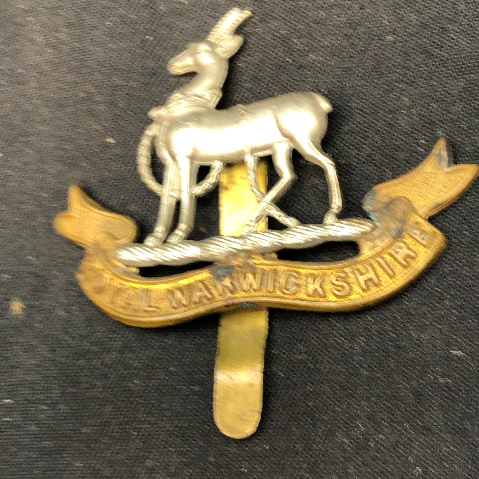 Original WW2 British Army Cap Badge - Royal Warwickshire Regiment - The Militaria Shop