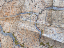 Load image into Gallery viewer, Original WW2 British Army OS Map of Scotland - Lock Katrine & Lock Earn - The Militaria Shop