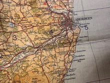 Load image into Gallery viewer, Original WW2 British Army RAF Navy Base Map of Scotland - The Eastern Highlands - The Militaria Shop