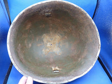 Load image into Gallery viewer, Mk3 Canadian / British Army Original WW2 Turtle Helmet High Rivet - Div Signed - The Militaria Shop