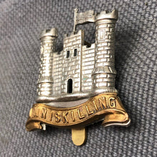 Load image into Gallery viewer, Original WW2 British Army Cap Badge - 6th Inniskilling Dragoons - The Militaria Shop