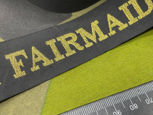 Charger l'image dans la galerie, Genuine British Royal Navy - TS Fairmaid Cap Tally - Full Length - The Militaria Shop