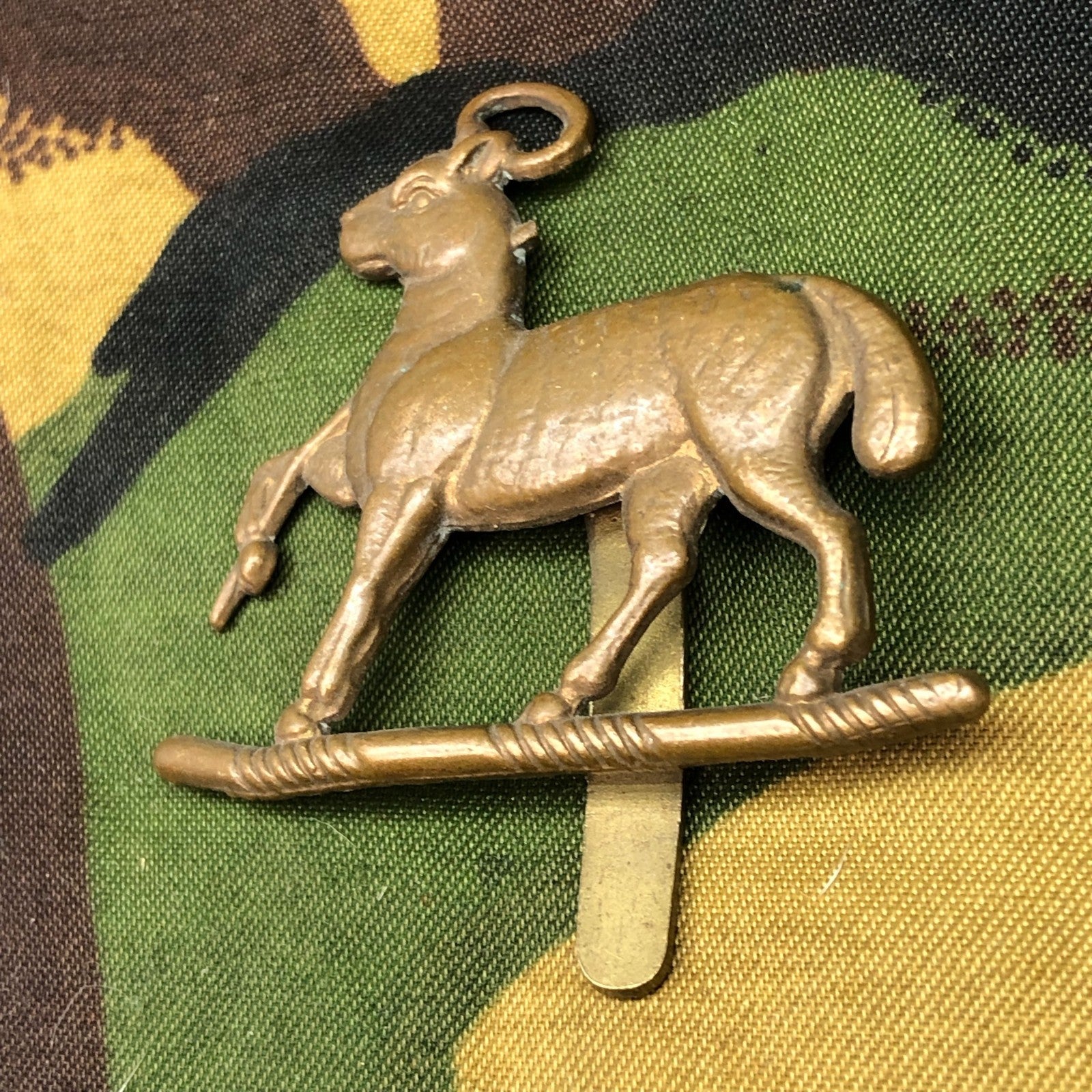 Original British Army Cap Badge - Queen's Royal Regiment (West Surrey) - The Militaria Shop