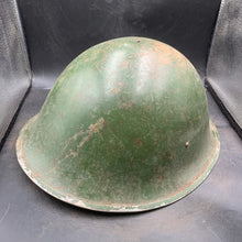 Load image into Gallery viewer, Original British/Canadian Army WW2 Mk3 Turtle High Rivet Combat Steel Helmet - The Militaria Shop
