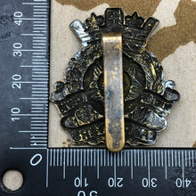 Load image into Gallery viewer, Original WW1 British Army Regimental Cap Badge Duke of Lancaster's Own Yeomanry - The Militaria Shop