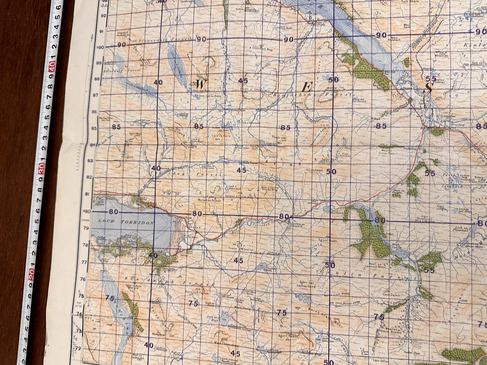 Original WW2 British Army GSGS Map of Scotland - Loch Maree & Achnasheen - The Militaria Shop