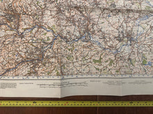 Load image into Gallery viewer, Original WW2 British Army GSGS OS Map of Great Britain - Leeds & Bradford - The Militaria Shop