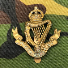 Load image into Gallery viewer, Original WW1 British Cap Badge - The Royal Irish Regiment - The Militaria Shop
