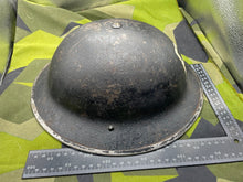 Load image into Gallery viewer, Original WW2 British Home Front Rescue Helmet with Liner & Chinstrap - The Militaria Shop