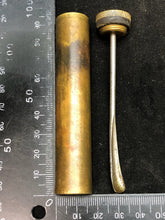 Load image into Gallery viewer, Original WW1 British Army SMLE Enfield Brass Oil Bottle - J.J.B Maker Marked - The Militaria Shop