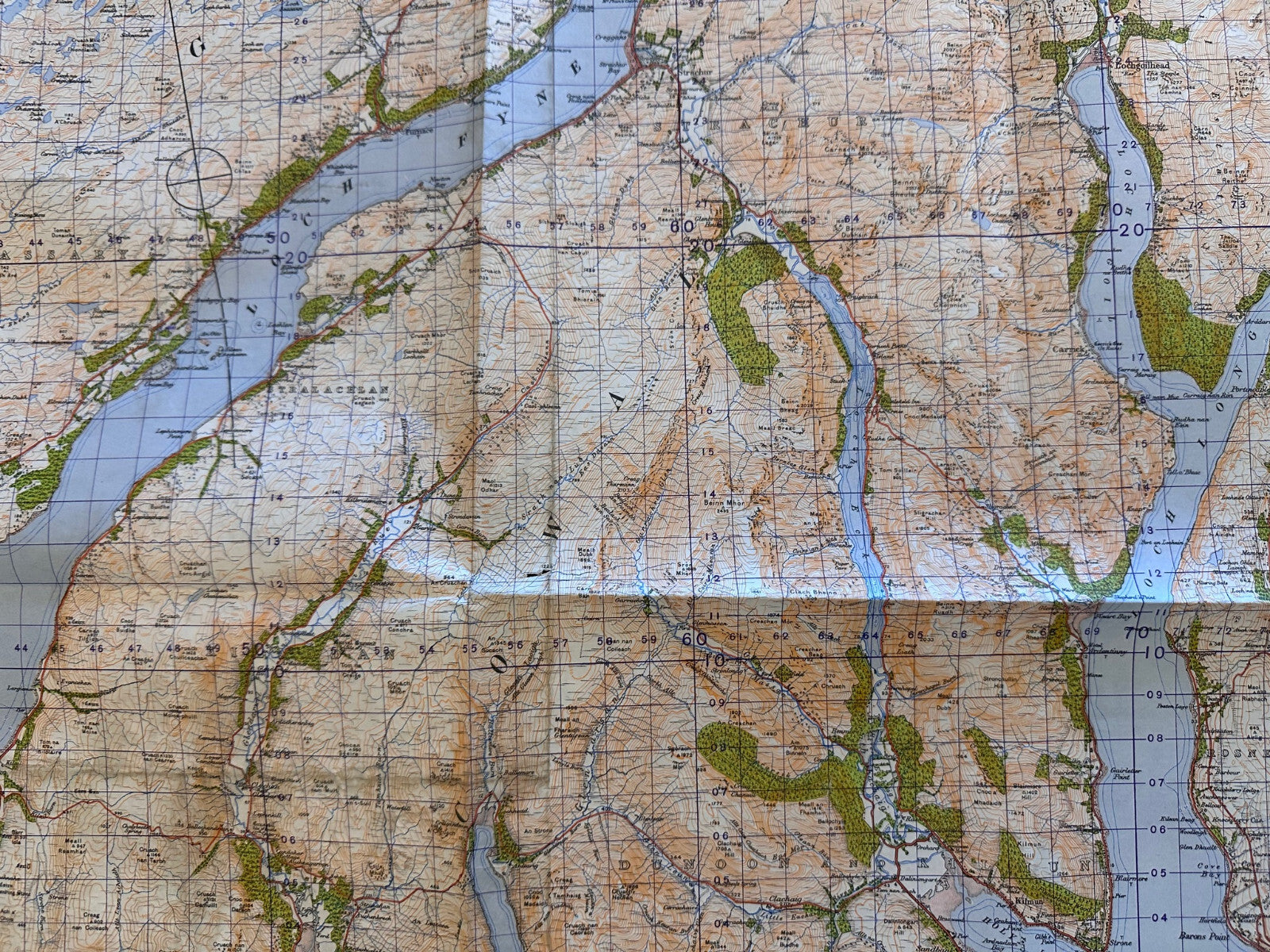 Original WW2 British Army GSGS Map of Scotland - Dunoon & Loch Fyne - The Militaria Shop