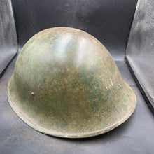 Load image into Gallery viewer, Original British/Canadian Army WW2 Mk3 Turtle High Rivet Combat Steel Helmet - The Militaria Shop