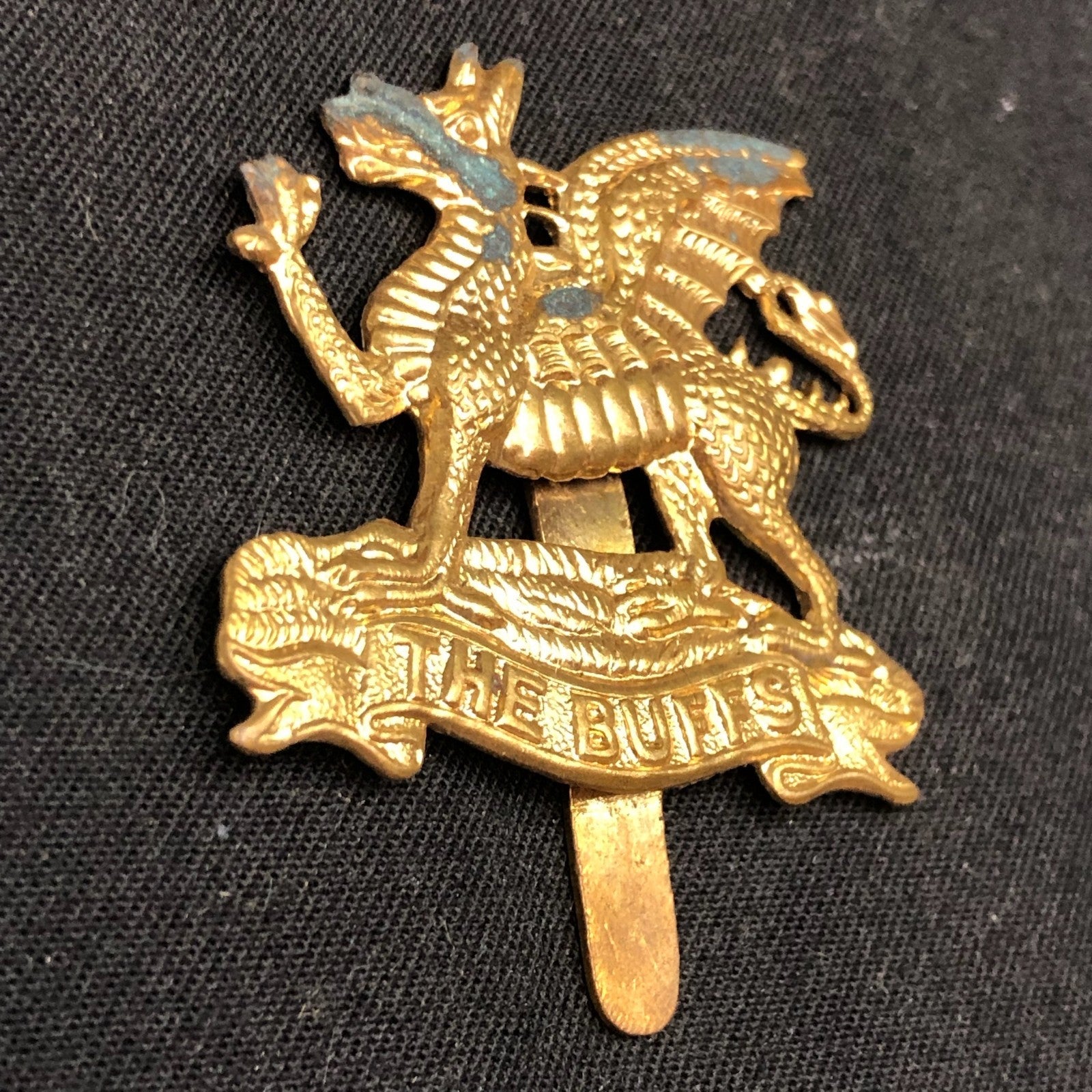Original British Army Cap Badge - Buffs (Royal East Kent Regiment) - The Militaria Shop