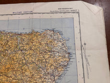 Load image into Gallery viewer, Original WW2 British Army RAF Navy Base Map of Scotland - The Eastern Highlands - The Militaria Shop