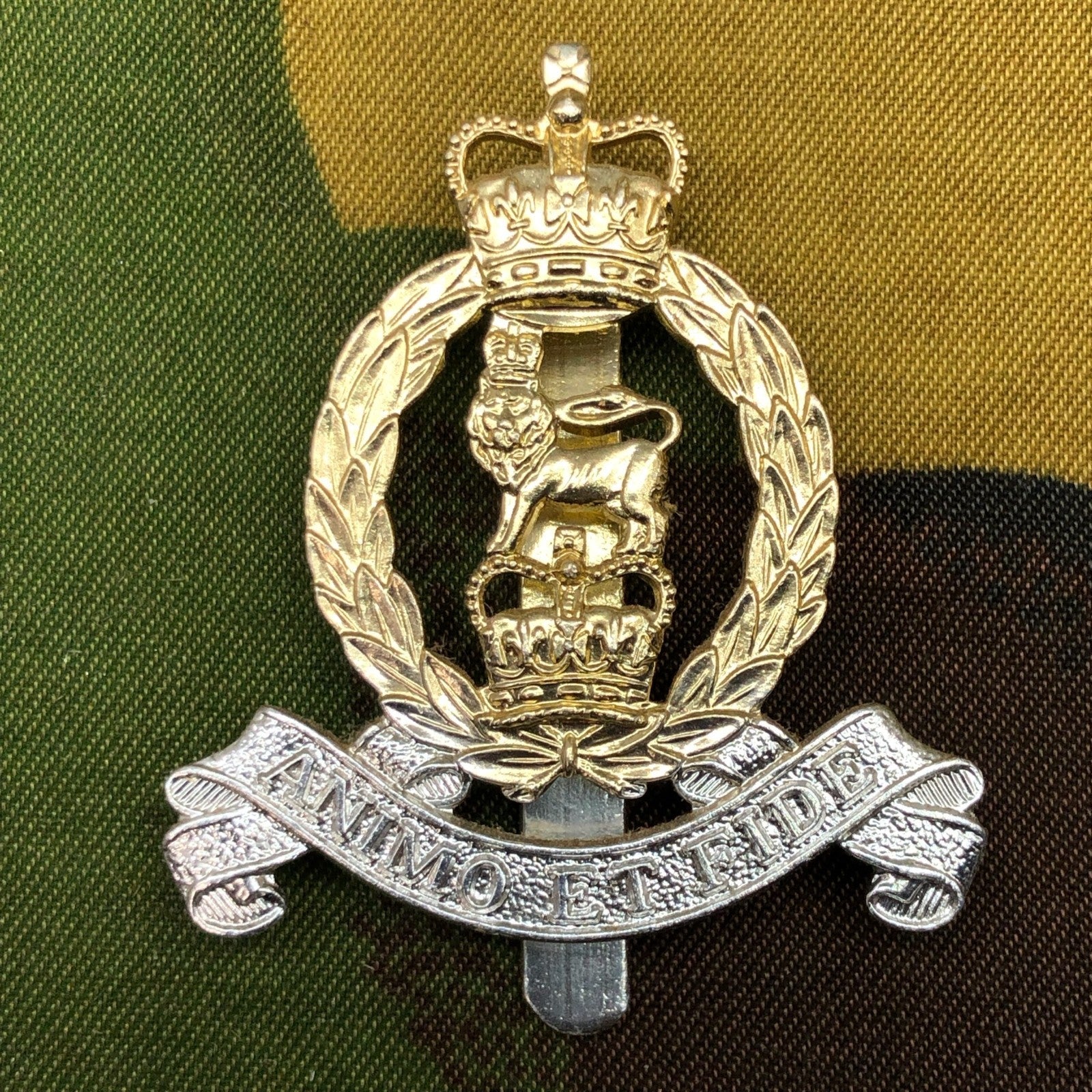 Original British Staybrite Army Cap Badge - Adjutant General's Corps - The Militaria Shop