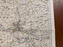 Load image into Gallery viewer, Original WW2 British Army GSGS OS Map of England - Darlington - The Militaria Shop