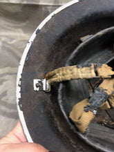 Load image into Gallery viewer, Original WW2 British Home Front Warden Helmet - Complete with Liner & Chinstrap - The Militaria Shop