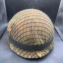 Load image into Gallery viewer, Genuine Dutch Army M53 Euroclone of US M1 Camouflaged Helmet & Liner Set - The Militaria Shop