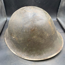 Load image into Gallery viewer, Original British/Canadian Army WW2 Mk3 Turtle High Rivet Combat Steel Helmet - The Militaria Shop